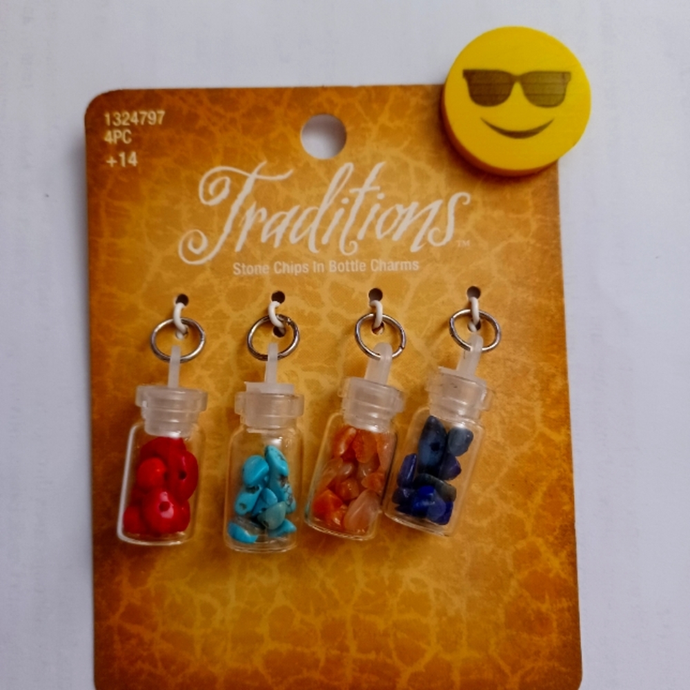 Traditions Stone Chips in Bottle Charms
